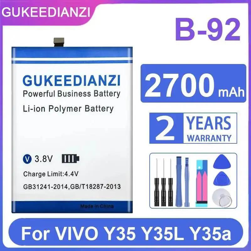 

Быстрая зарядка для Vivo Y35 Y35L Y35a 2700 мАч, надежная сменная батарея для мобильного телефона B-992