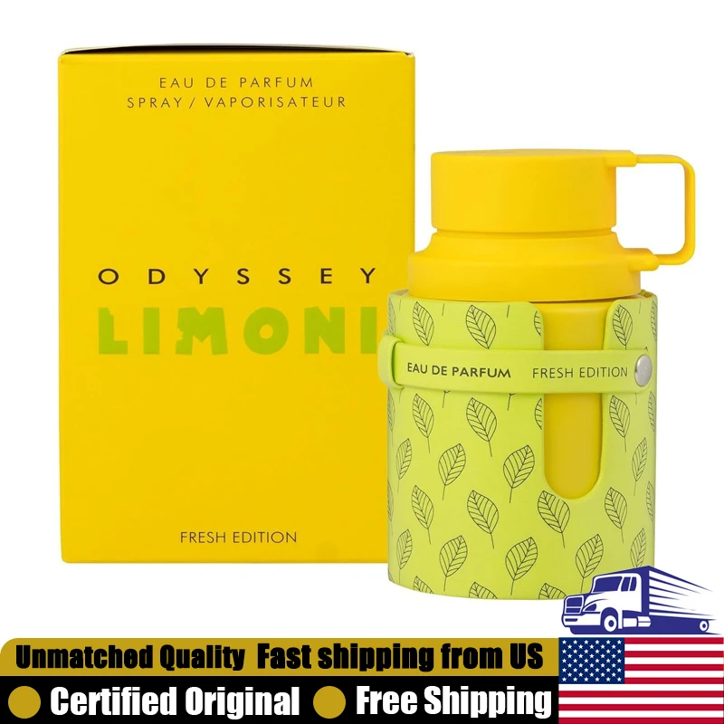 

Armaf Odyssey Limoni Fresh Eau de Parfum Spray 3.4 Oz Premium Arabian Perfumes Long-Lasting Fresh Citrus Cologne for Women & Men
