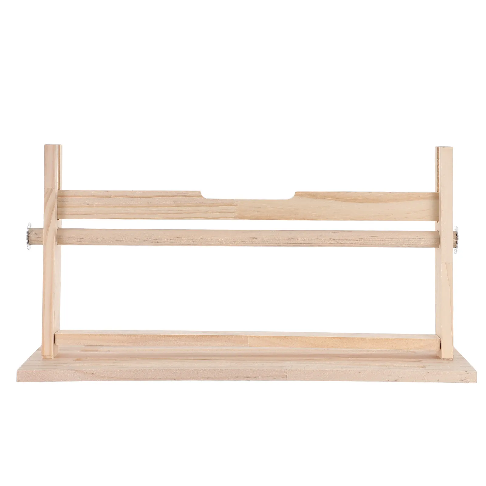 Scroll Paper Holder Wooden Art Scroll Holder for Calligraphy Enthusiasts Easel Paper Storage Rack Quick Retrieval Smooth Surface