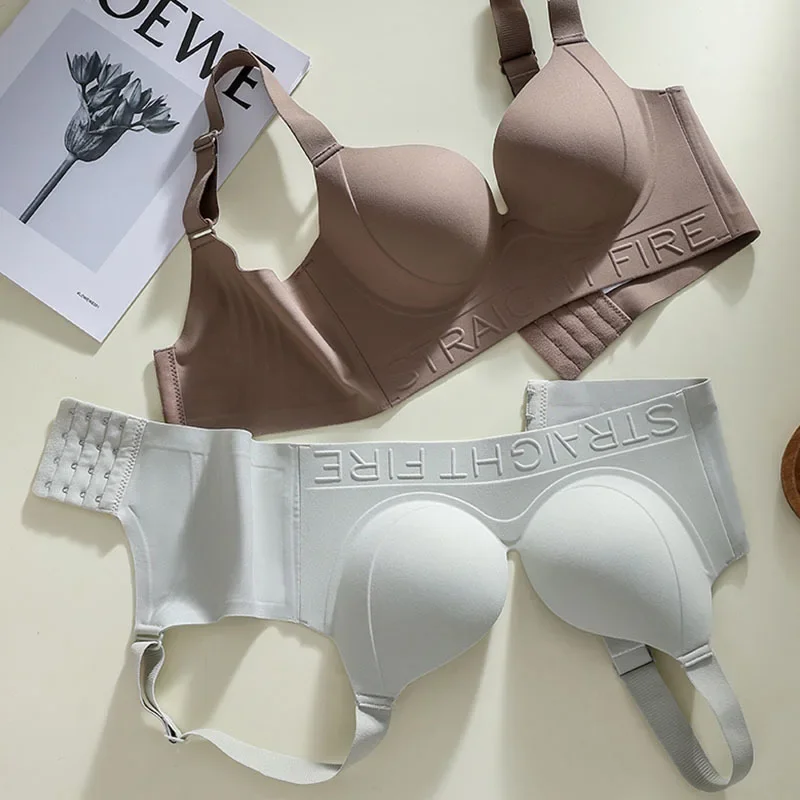 

New Scarless Large Size Underwear for Women with Large Breasts and Small Thin Styles for Secondary Breast Adjustment Bra