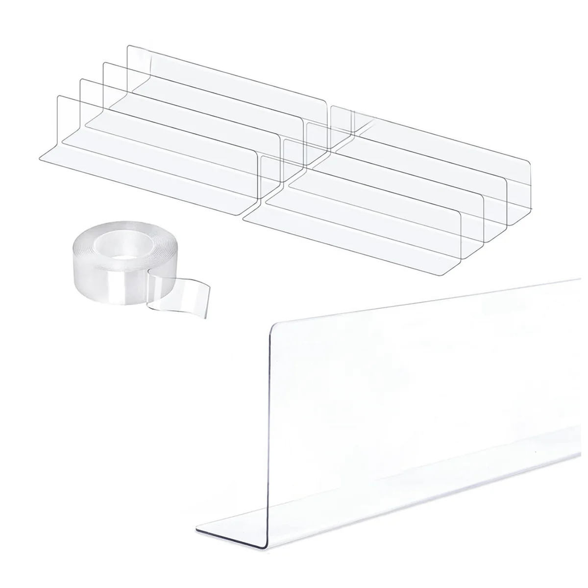 

Transparent Toy Blocker for Under Furniture, Under Couch Blocker (3.2Inch H 16Inch L), 8 Pack Bed Blockers for Under Bed