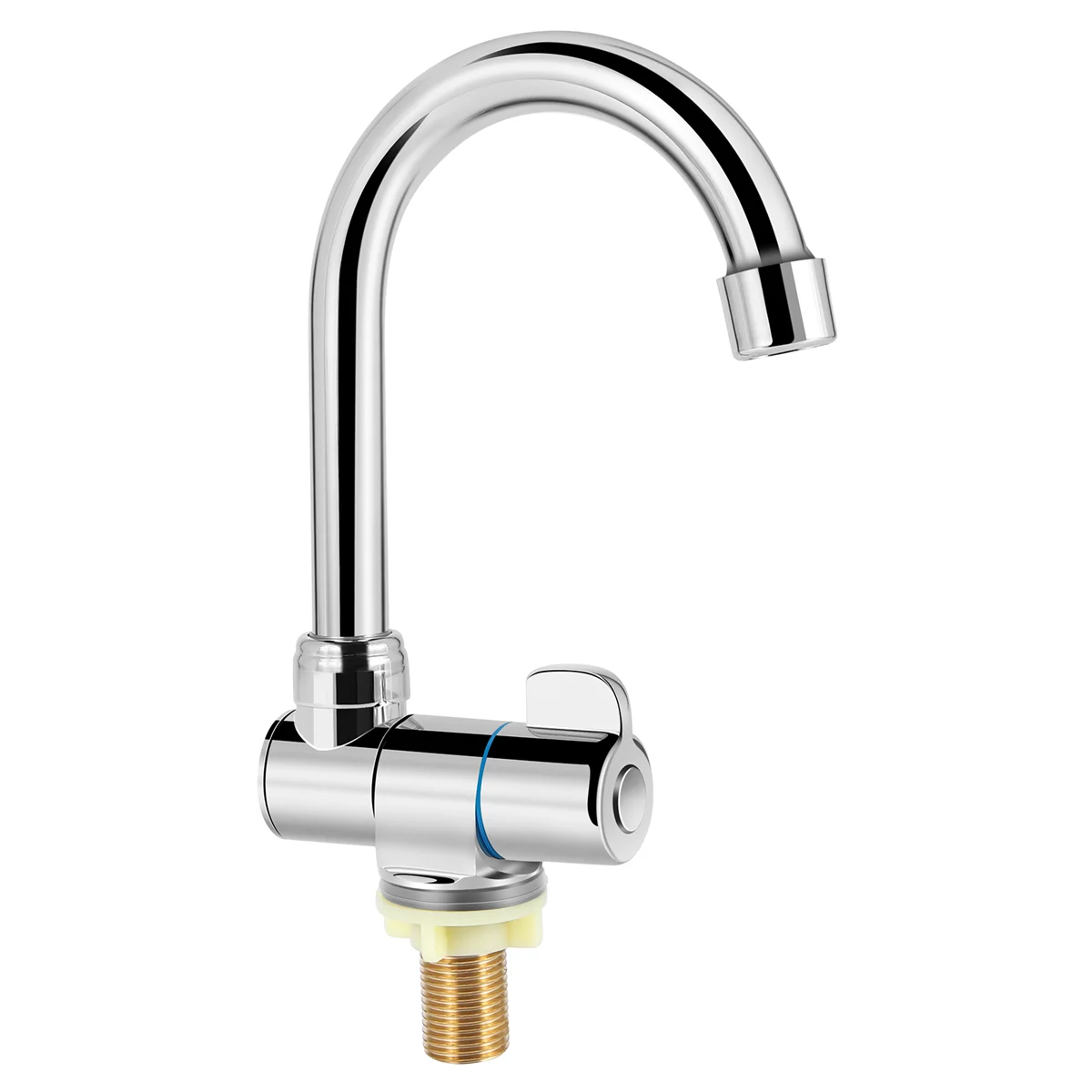 

Rotation Copper Basin Faucet Cold Deck Kitchen Folding Caravan Bathroom Tap for Marine Boat Deck