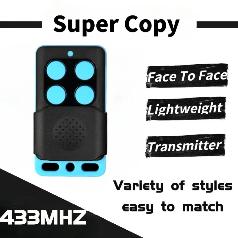 Auto Remote Control Duplicator 433MHZ Control Garage Door Metal Remote Controller For Car Garage Door Electric Curtain