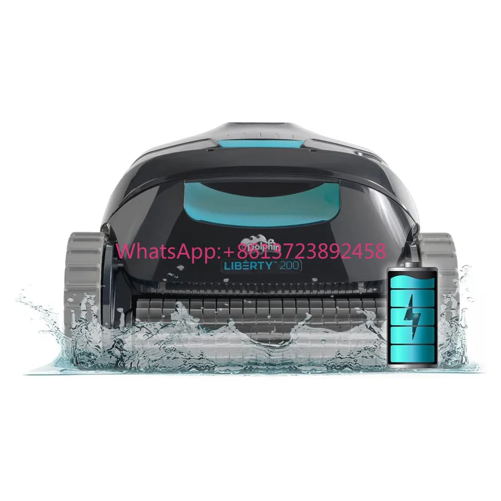 (2025 New)Dolphin Liberty Pro Cordless Robotic Pool Vacuum Cleaner, Wall Climbing Pool Vacuum Lasts up to 110 Mins
