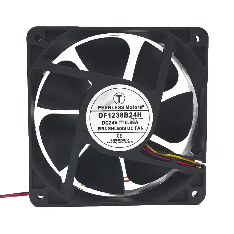 P 120*120*38MM PEERLESS DF1238B24H DC24V 0.88A 12cm Inverter Large Air Volume Cooling Fan