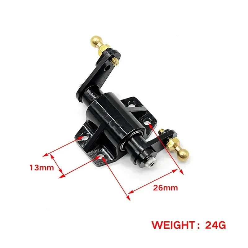 Metallo Aggiornamento Sterzo Cuscinetto Montaggio Sterzo Montaggio per Tamiya 1/14 RC Camion Trattore Auto Aggiornamenti Parti