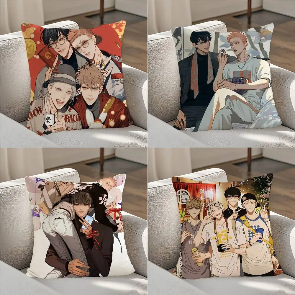 

BL 19 Days Comics Pillow Case Luxury Double-sided For Car Pillows 45x45 Cushions Cover Home And Decoration Sofa Pillowcase 50x5