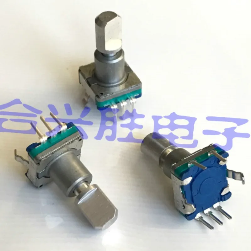 1 Piece EC11 Type Encoder With Switch 18 Positioning Car Audio DVD Volume Potentiometer Shaft Length 17MM