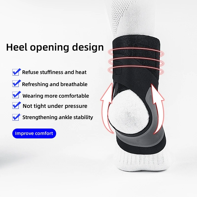 Ankle Support Brace,Elasticity Free Adjustment Protection Foot Bandage,Sprain Prevention Sport Fitness Guard Band