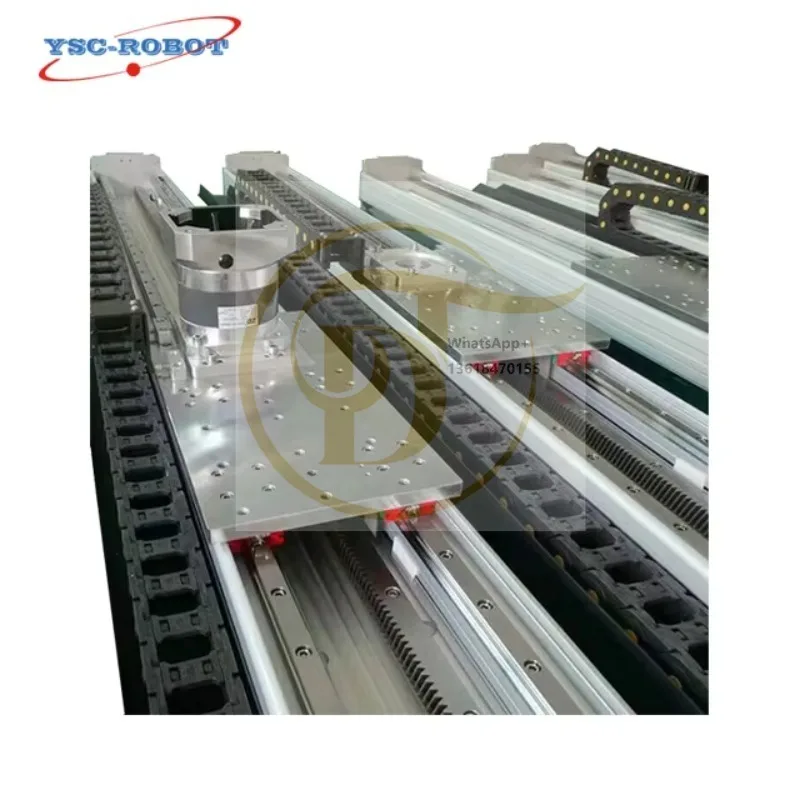 100-3000mm High Loading Rack Pinion Linear Axes Motorized Stage Reducer Driver