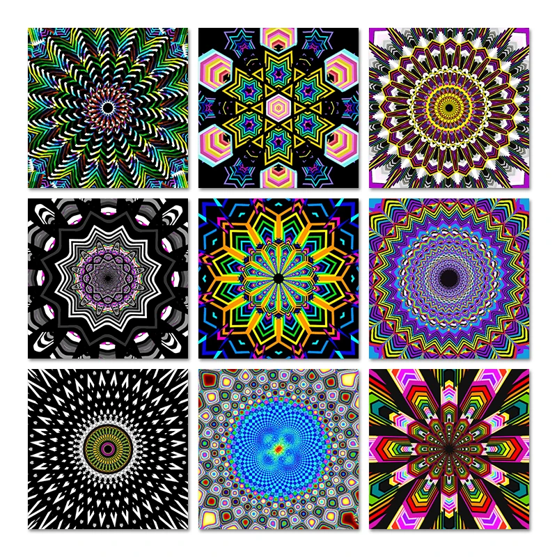 Ab Boren Mandala 5d Diamant Schilderij Kruissteek Bloem Diy Mozaïek Borduurwerk Abstracte Huisdecoratie Cadeau Kits