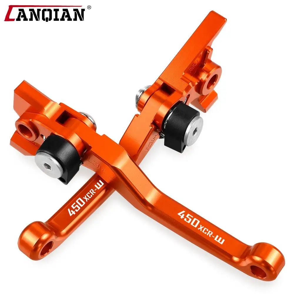 For 450 XCW XCR-W 2014 2015 2016 2017 2018 Motocross Foldable Pivot Dirt Bike CNC Handlebar Brake Clutch Levers Handle Lever