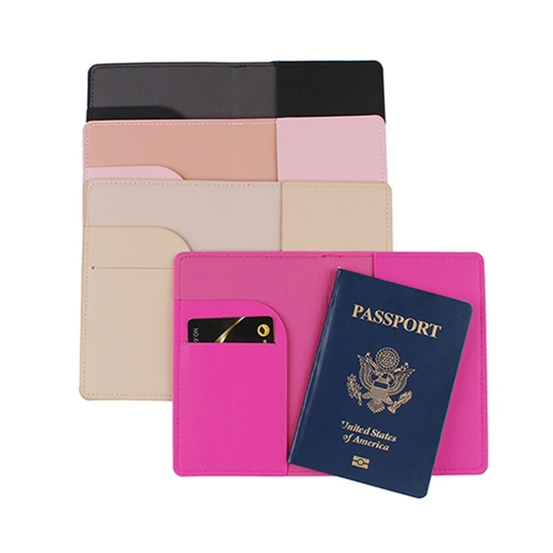 Stylish Passport Cover Hot Stamping Plane Card Holder Wedding Gift for Couples