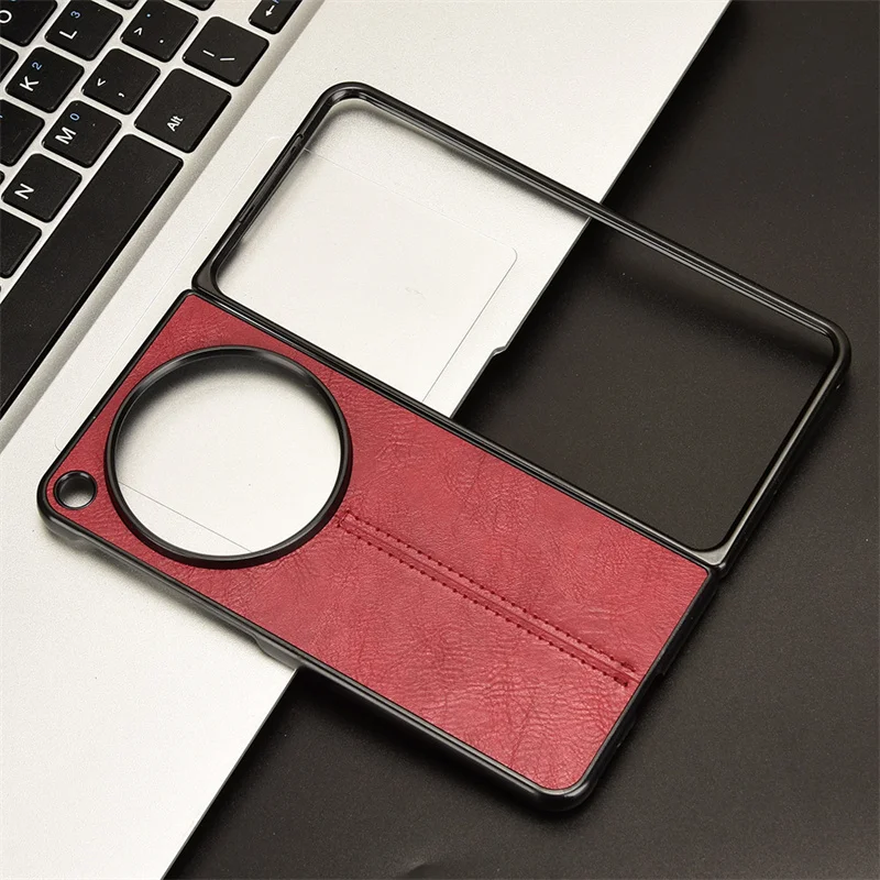 Suit For OnePlus Open luxury car line leather back case for OPPO Find N3 skin PU phone case
