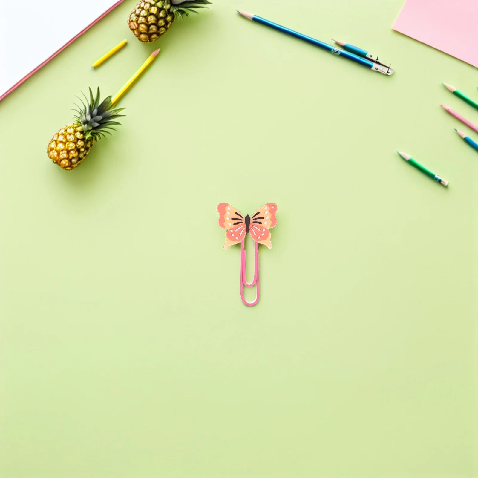 

30pcs Butterfly Bookmarks Cute Mini Paper Clips For Scrapbook Journal Office School Supplies Metal Bookmark Clips Decorative