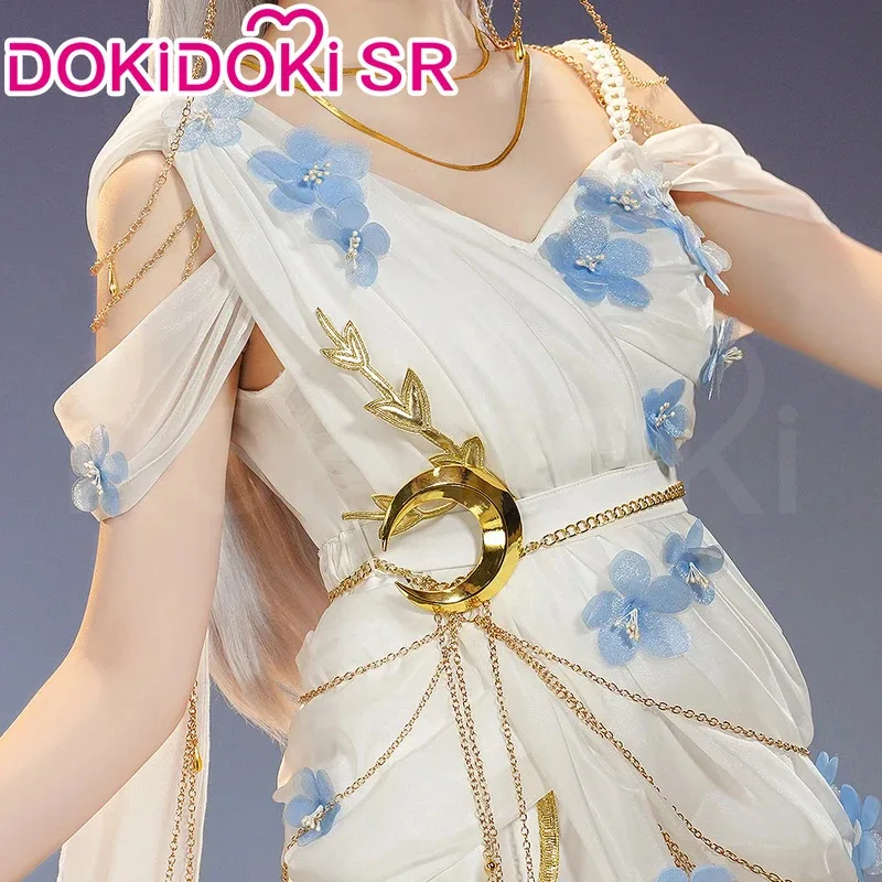 QQ28LQIN STOCK أزياء Doujin التأثيرية أنيمي: ما وراء نهاية الرحلة DokiDoki-SR فستان الساحرة النسائية Frieren Oracle W