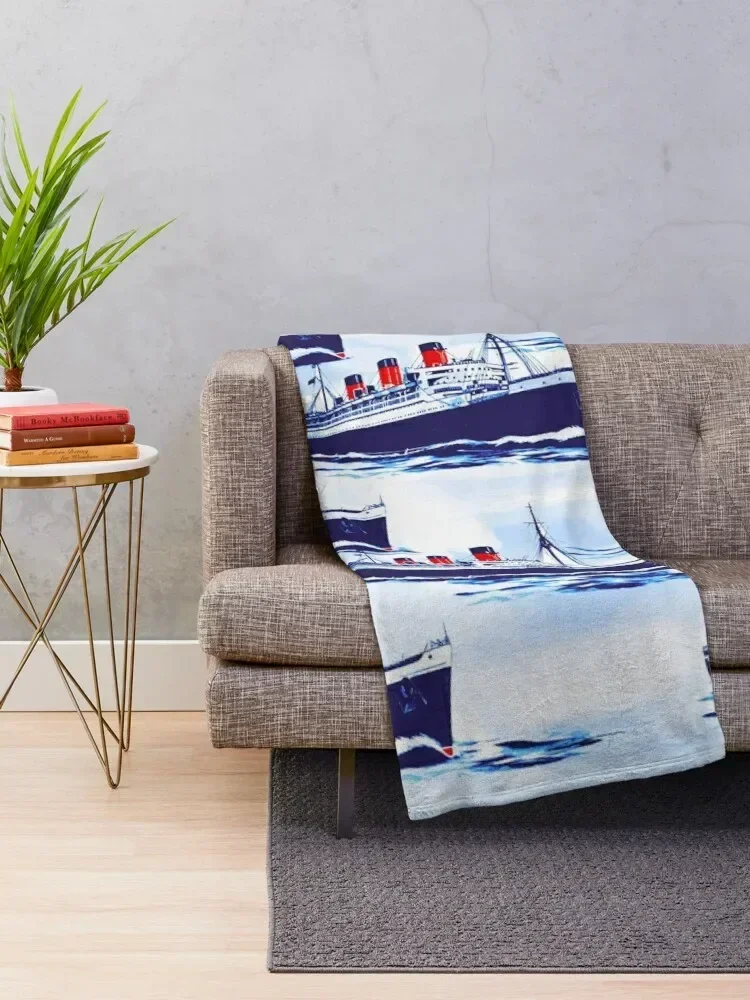 Boat Scrub Cap Pattern Throw Blanket Soft Big Hairys Blankets