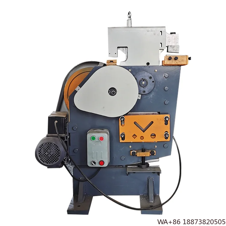 Machine Mechanical Ironworker Combined Metal Punching, Shearing and Notching   Metal Punch Cut
