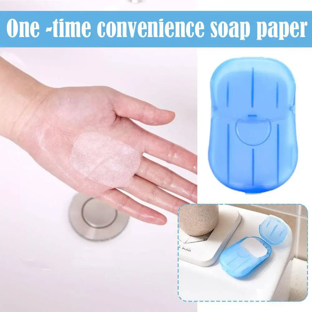 Disinfecting Soap Paper Bath Soap Mini Cleaning Washing Scented Travel Easy Disposable Convenient Hand Slice Soap Pa W1I3