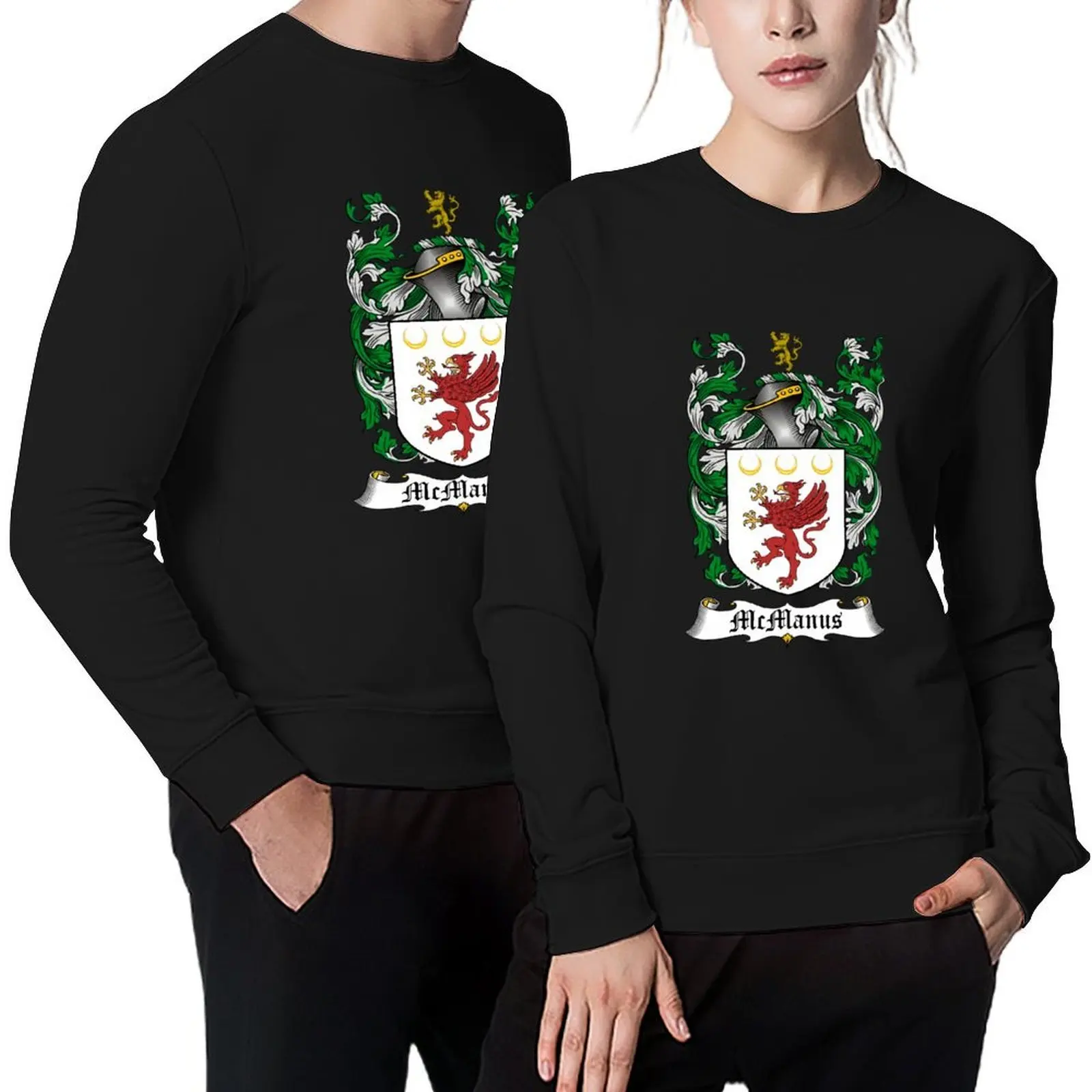 

McMANUS FAMILY CREST Pullover fashion men men's autumn clothes korean autumn clothes men wear hoody