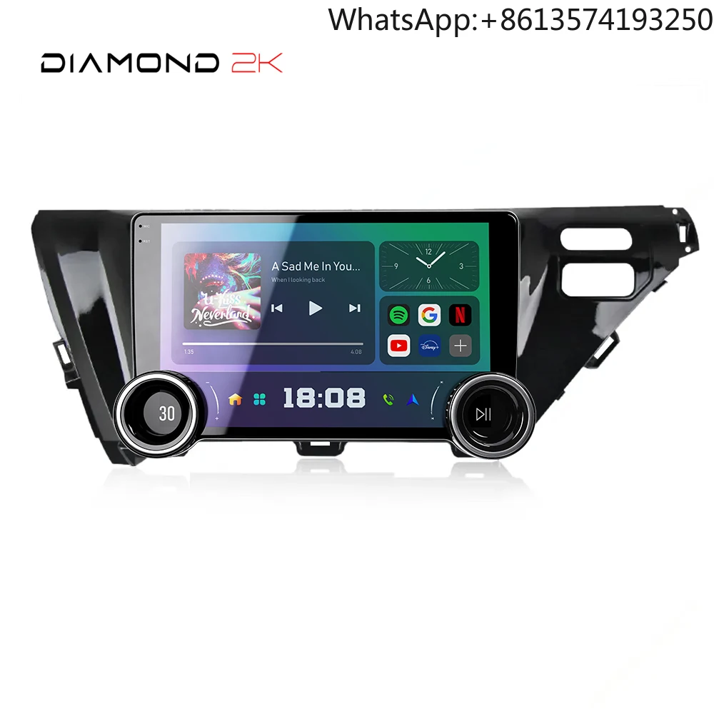 

DIAMONDX80 10.1Inch T100 1280*800p Screen Android Car Radio Carplay Android Auto for Toyota Camry 8 XV 70 2017 2018 2019 2020