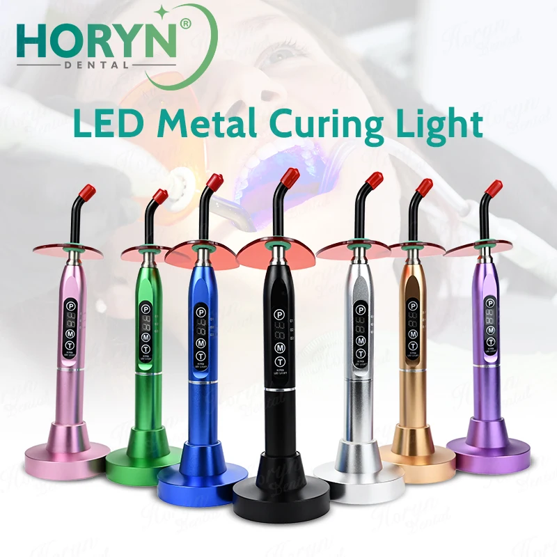 Image of Dental Aushärtung Lampe Maschine Odontologia Fotopolimerizador Harz Drahtlose LED Aushärtung Licht Photopolymerisator Zahnarzt Material