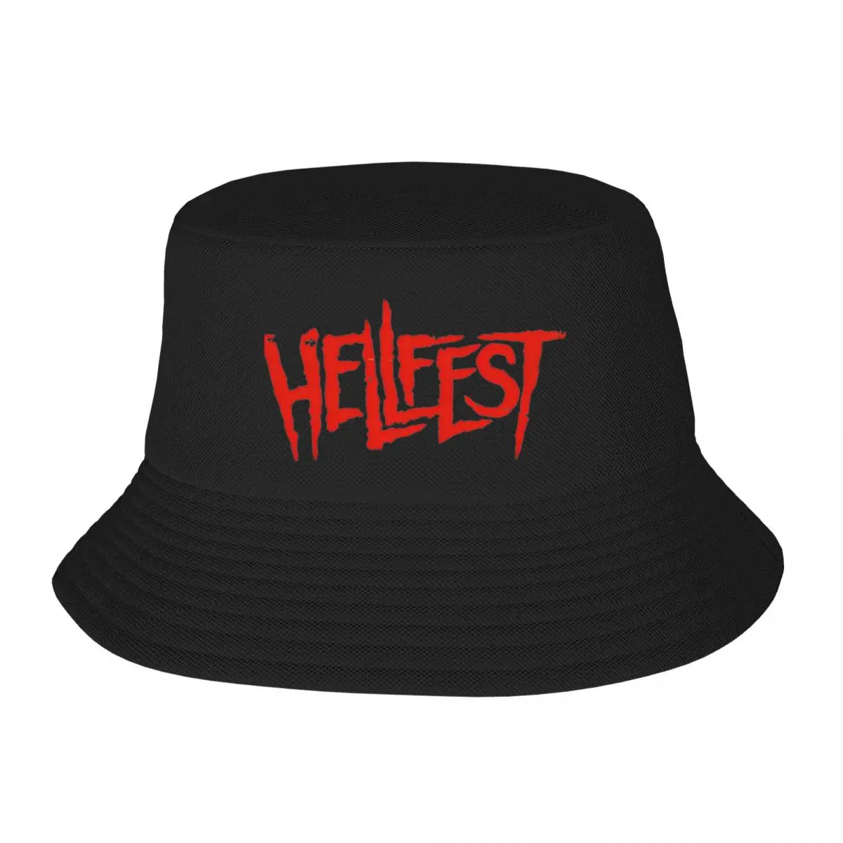 Hellfest Heavy Metal Music Festival Bucket Hats for Women Men Summer Vocation Sun Hats Foldable for Fisherman Caps Ispoti Hat