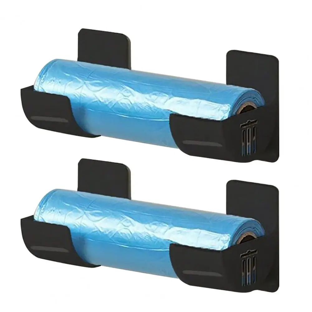 

Wall-mounted Storage Organizer Wall-mounted Kitchen Storage Rack Organizer for Plastic Wrap Trash Bags for Organizing