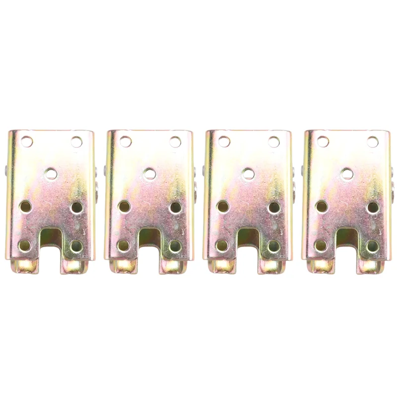 

ABWP-4Pcs Folding Table Legs Bed Support Brackets Foldable Furniture Leg Feet Lock 2.4 Inch Height With Springs