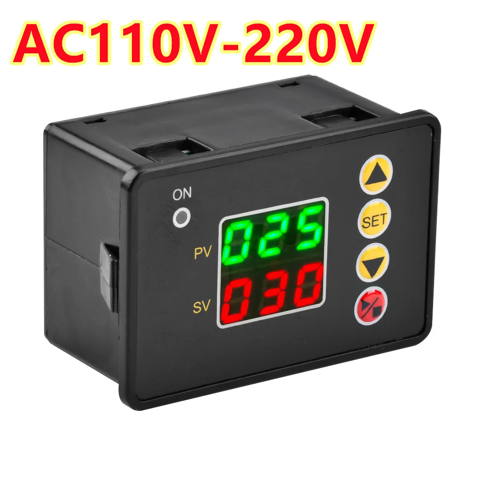 0-999/min/ora T2310 Digital Time Controller Timer conto alla rovescia interruttore DC 12V 24V A220VC 110V ritardo Timer relè di alimentazione