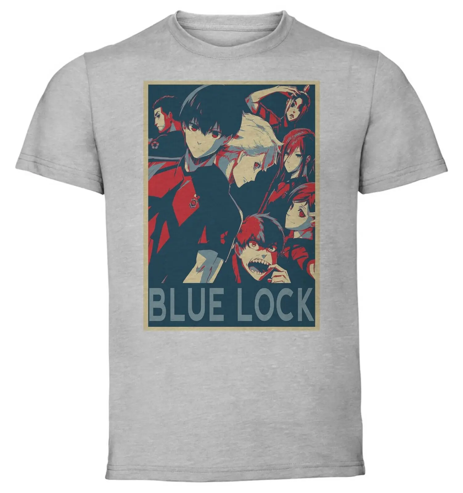 T-Shirt -   Knit - Propaganda Blue Lock - Characters- Unisex clothing