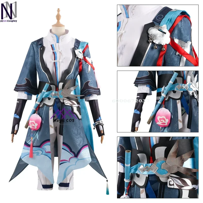 EE01 Honkai Star Rail Game Yanqing Cosplay Costume Full Set Wig Anime Outfit Cosplay for Men Full Suit Halloween Love Live C&0Ww