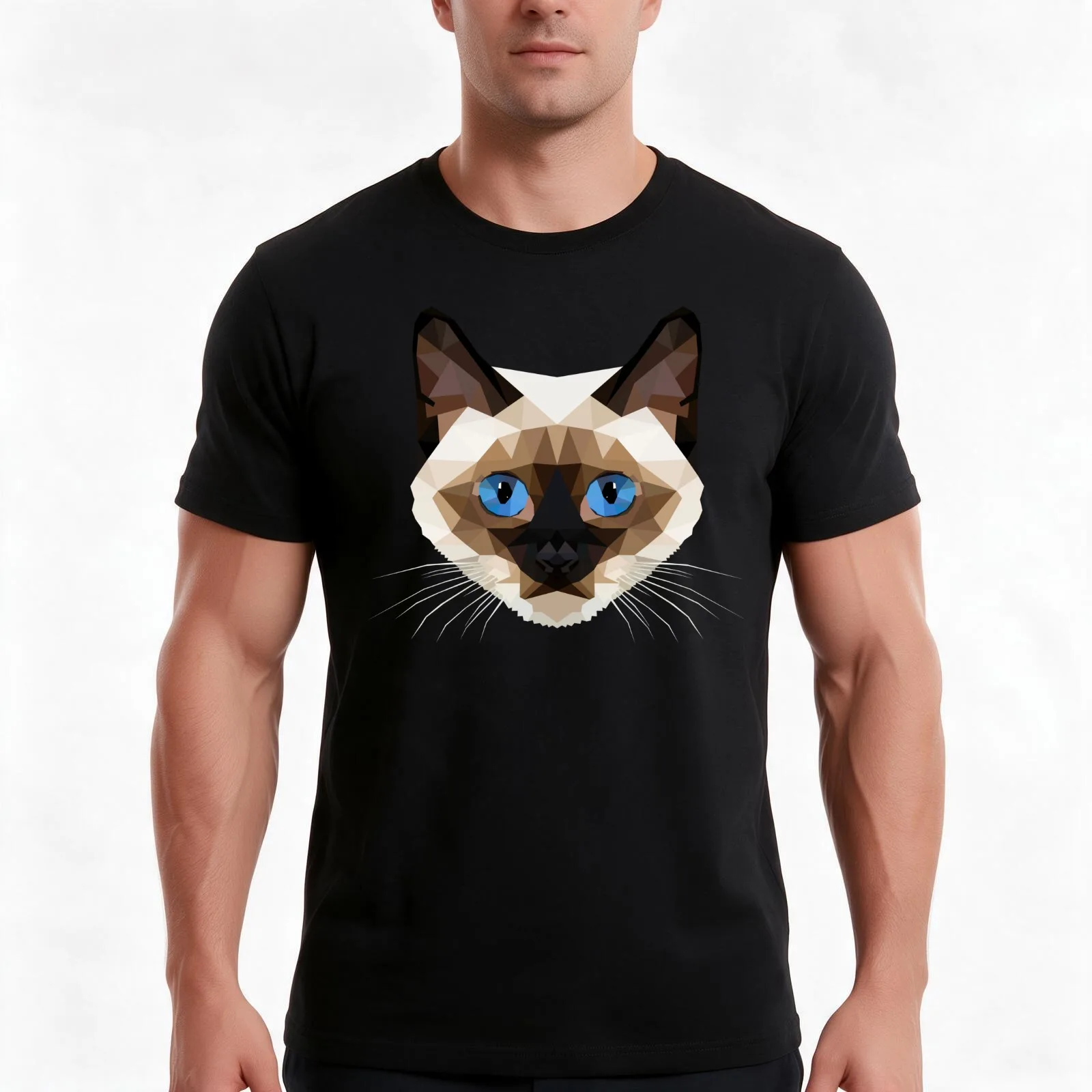 Siamese T-Shirt Summer Casual Cotton Tee Oversized Streetwear Tops Vintage Graphic Print Loose Fit Short Sleeve 100% Cotton