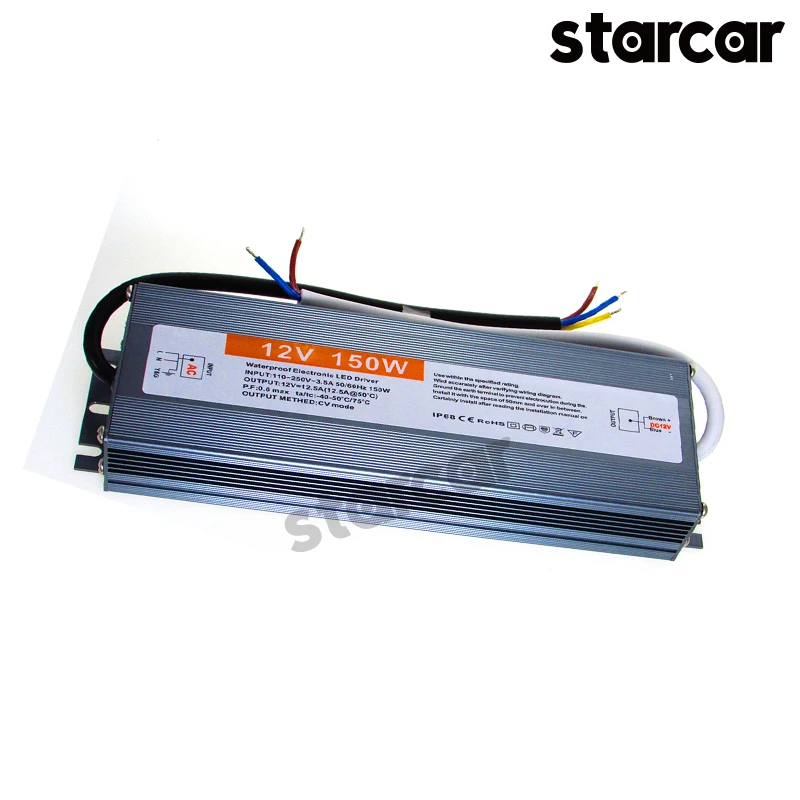 350W Waterproof IP67 Power Supply 12V 24V Transformer AC/DC Adapter for LED Strip Lights Module CCTV Power Accessories