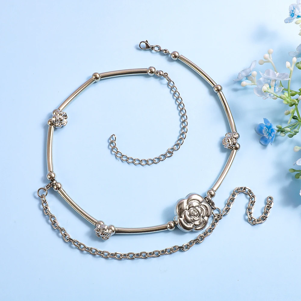 Colar Gargantilha Camélia Esti - Layered Pendant Necklace Aesthetic avaliação e preço