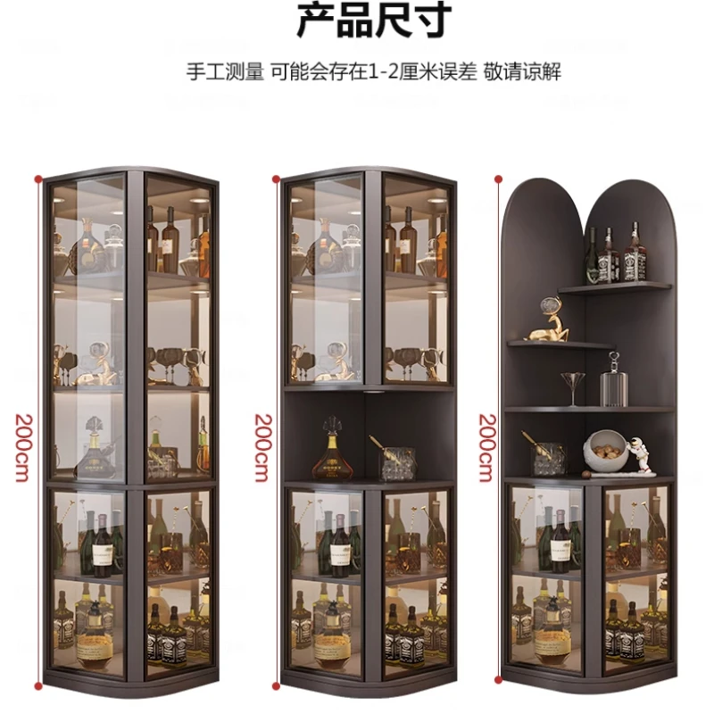 Bebidas bar armário de vinho rack uísque vitrine armazenamento prateleiras high end luxo elegante stands parede meuble vitrine móveis barra