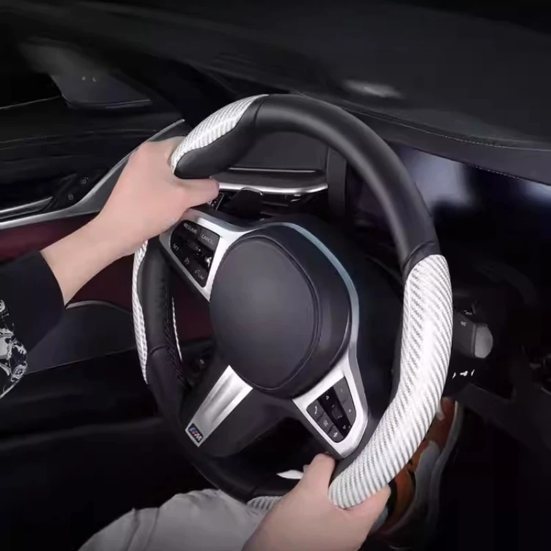 

Чехол на руль из карбона для Porsche Panamera, Macan, Cayenne, 718, Taycan, аксессуары для автомобиля, защита от царапин