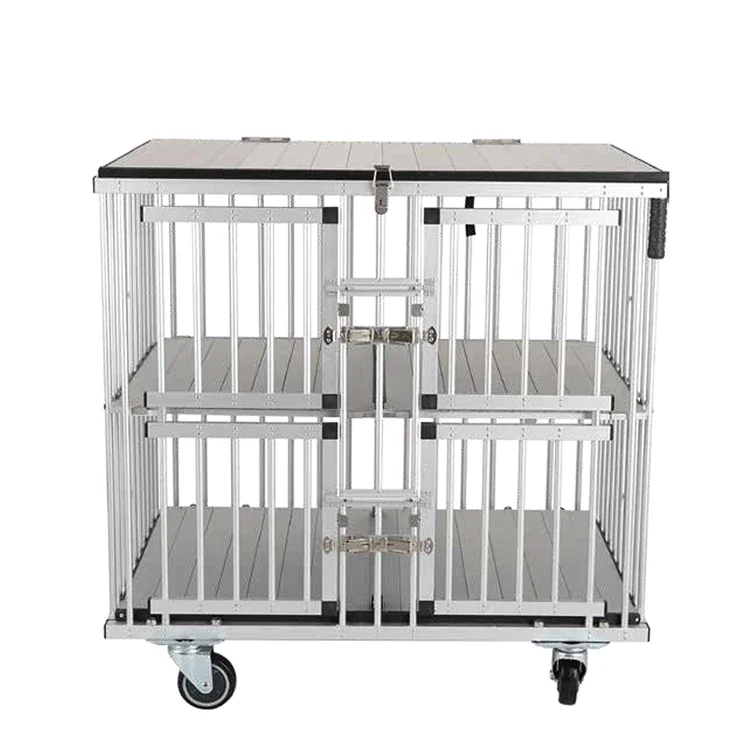 Lower Price Mobile Pet Display Cage Dog Cat Competition Show Use Cage With Wheels YSKB-511