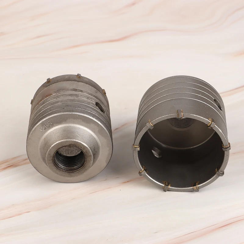 Drilling Crown For Concrete Wall Hole Saw Hammer Drill Bit Set With Shaft Cement Tool