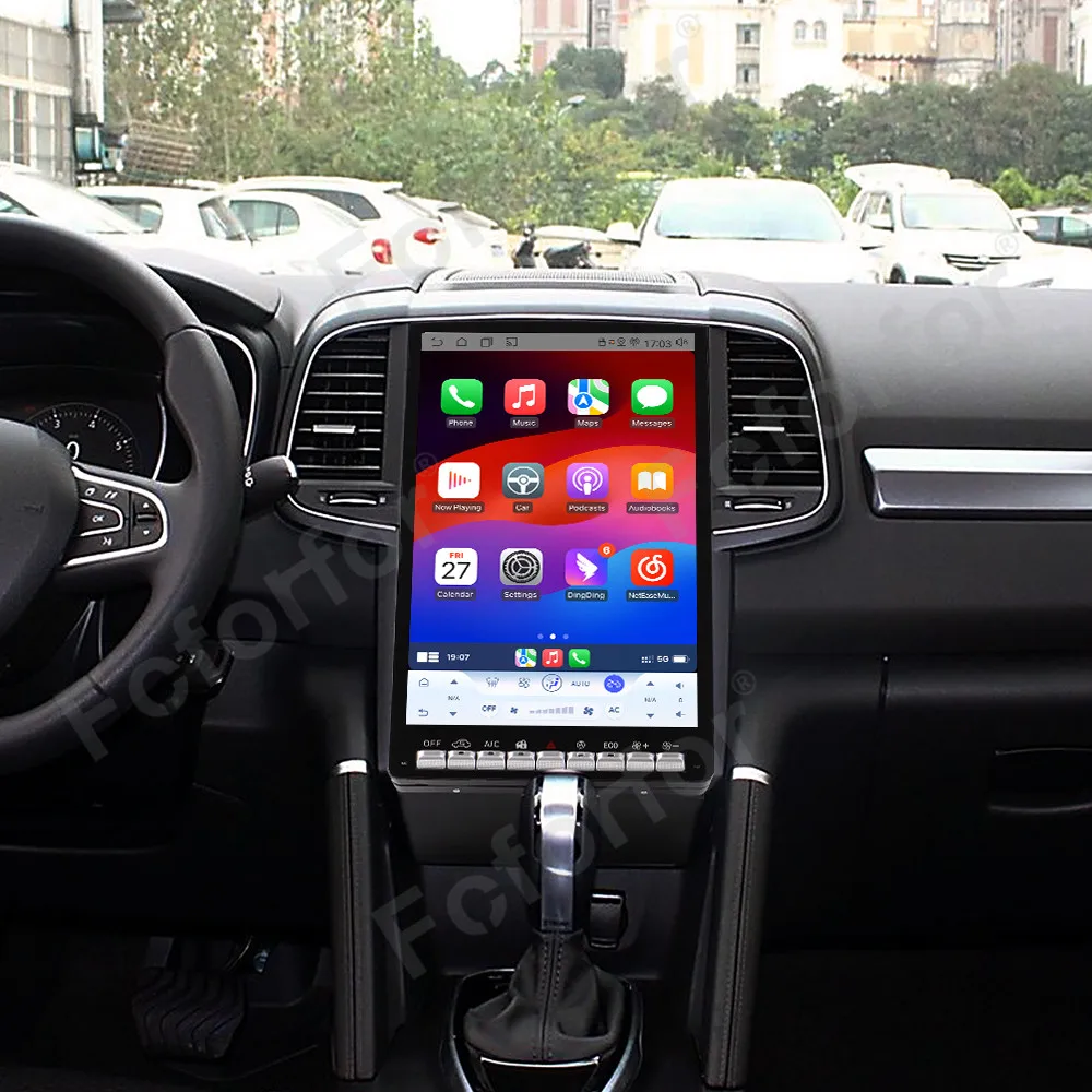 Para Renault Megane/Koleos 2016-2019, Tela Touchscreen Android 15 de 14,5 polegadas, Display HD IPS, GPS Navi, Estéreo Multimídia
