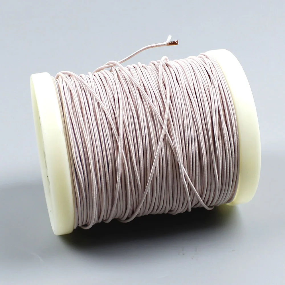 0.1x32/45/70/80/90/100/120/128/140/150/160/180/200 Strand Litz Wire 0.1mm Multi Stranded Polyester Silk Wrapped Copper Wire Yarn