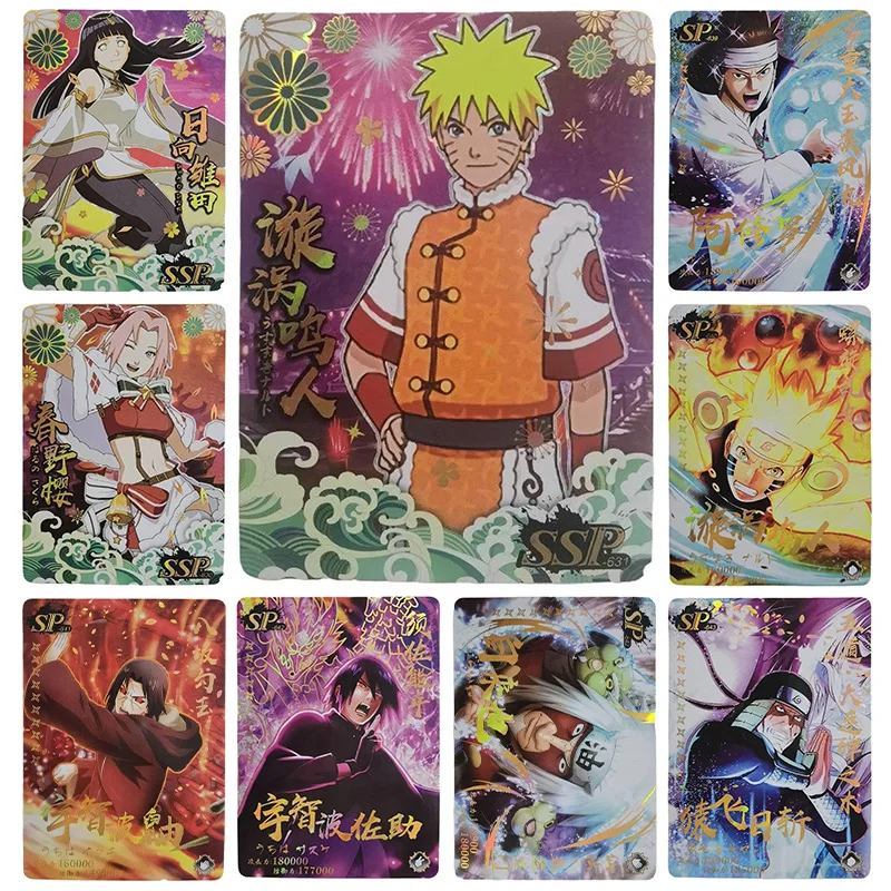 Anime NARUTO Rare SSP SP Refraction Foil Haruno Sakura Ashura Uchiha Itachi Toys for boys Collectible Cards Birthday Present