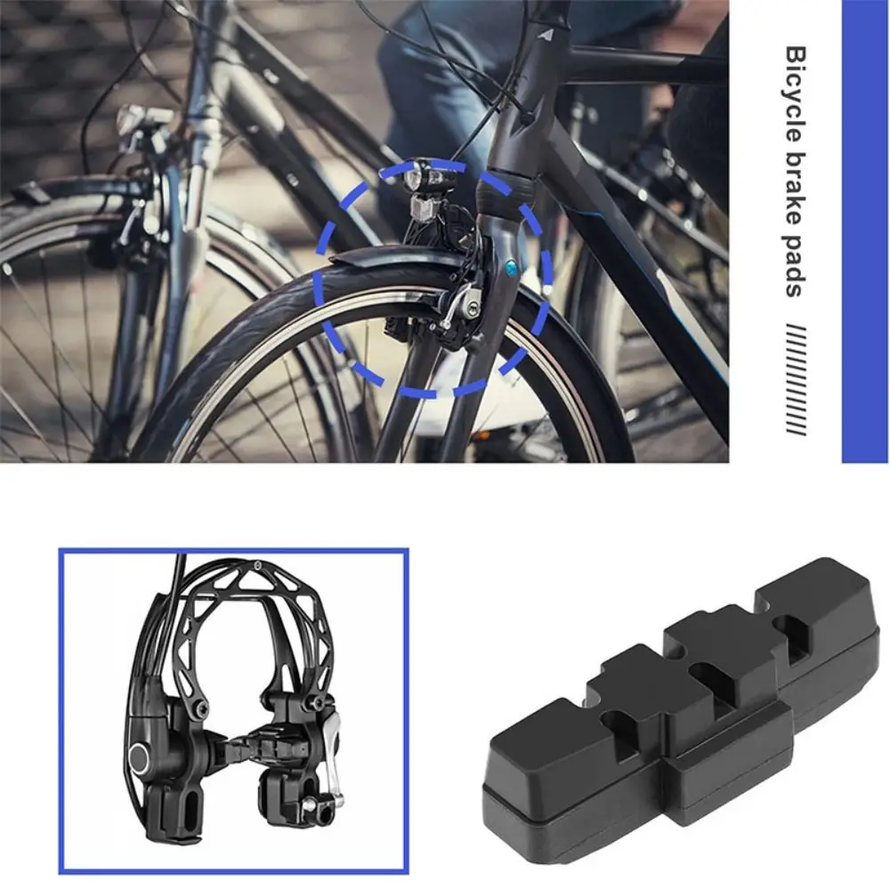 Black Bicycle Brake Shoes Durable Easy To Install Brake Block V-Brake Pad for Magura HS11/ HS22/HS24/ HS33 /HS66