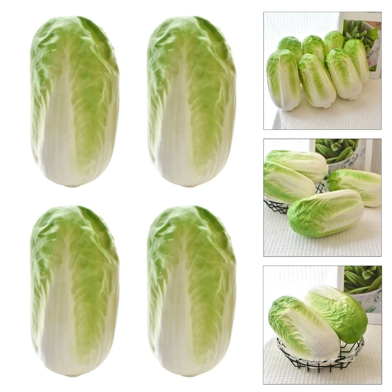 4 Stück Kunstkohl für Event-Styling und Visual Merchandising Kunstgemüse D2RD