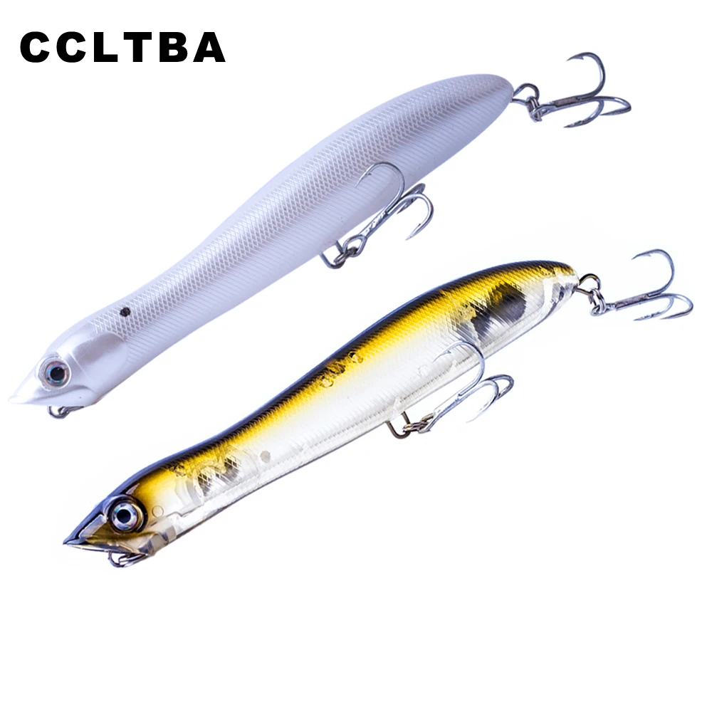 CCLTBA Small Size Snakehead Topwater Popper Baits 8cm 6.2g Hard Artificial Fishing Lures Walk Dog wobblers Floating Bait Tackle