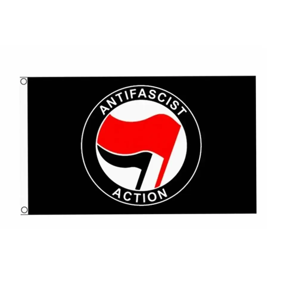 Antifascist Action Flag Anti-Racism BANNER for Decoration 90x150cm Polyester