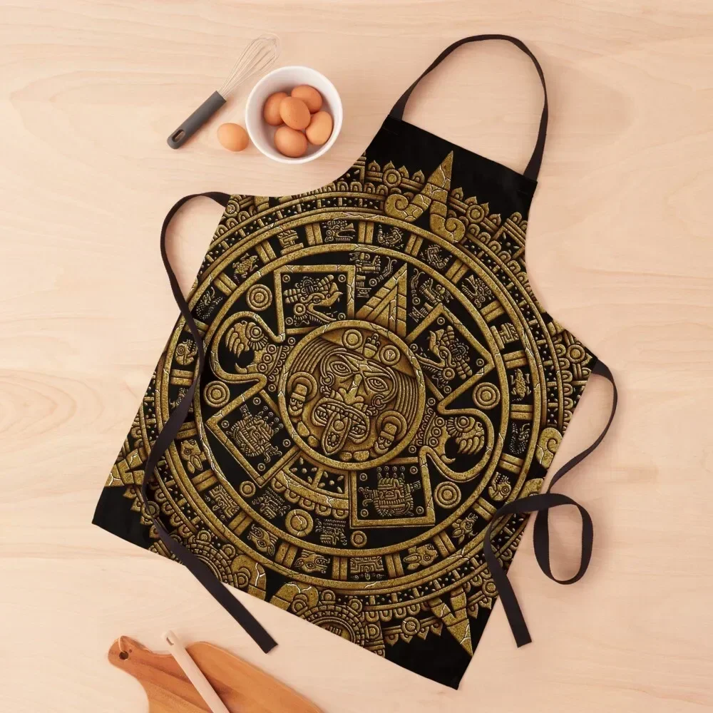 

aztec calendar 3 Apron japanese style Woman Kitchens Apron