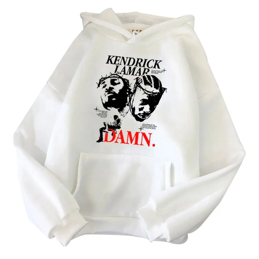 

Damn Music Kendrick Lamar Hoodie Kendrick Lamar Music Merch Women Fashion Harajuku Long Sleeve Sweatshirts