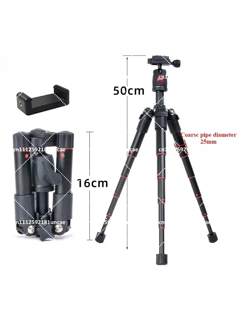 Mini Aluminum Alloy Desktop Tripod for DSLR Camera & Mobile Phone Live Selfie Stand