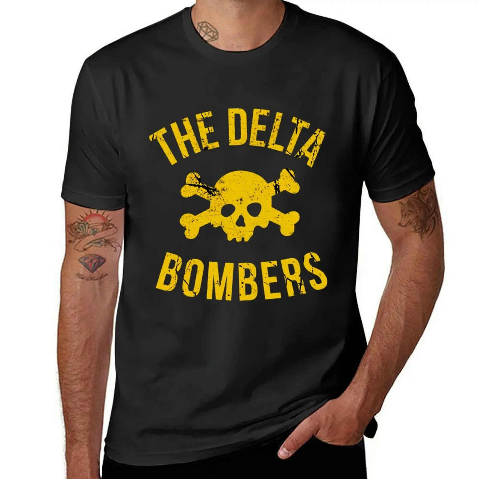 Retro-The-Delta-Bombers-logo T-Shirt for a boy cute clothes hippie clothes cute tops fitted t shirts for men